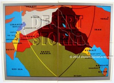 Picture Of Dart Flipcards Desert Storm - Gulf War Fact Cards Map Cards