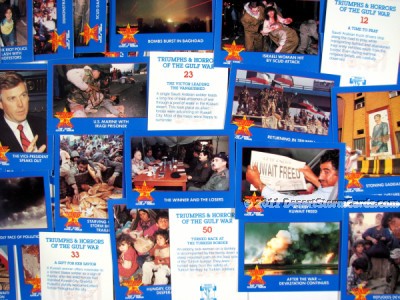 Link to info about Manning's Triumphs & Horrors Of The Gulf War trading cards