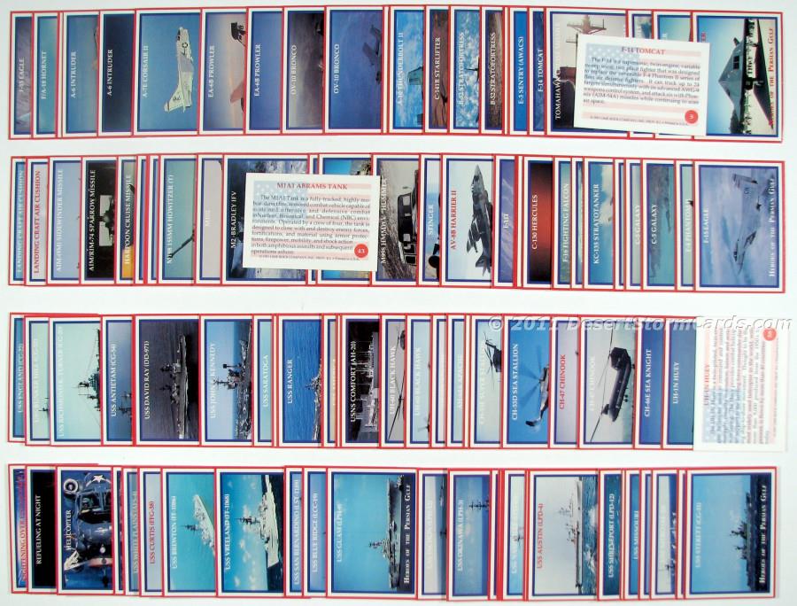 Display Of Lime Rock Trading Cards Heroes Of The Persian Gulf Card Set